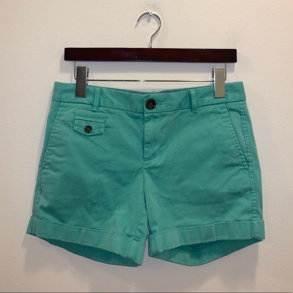 Banana Republic City Chino Green shorts size 0 - Picture 2 of 11